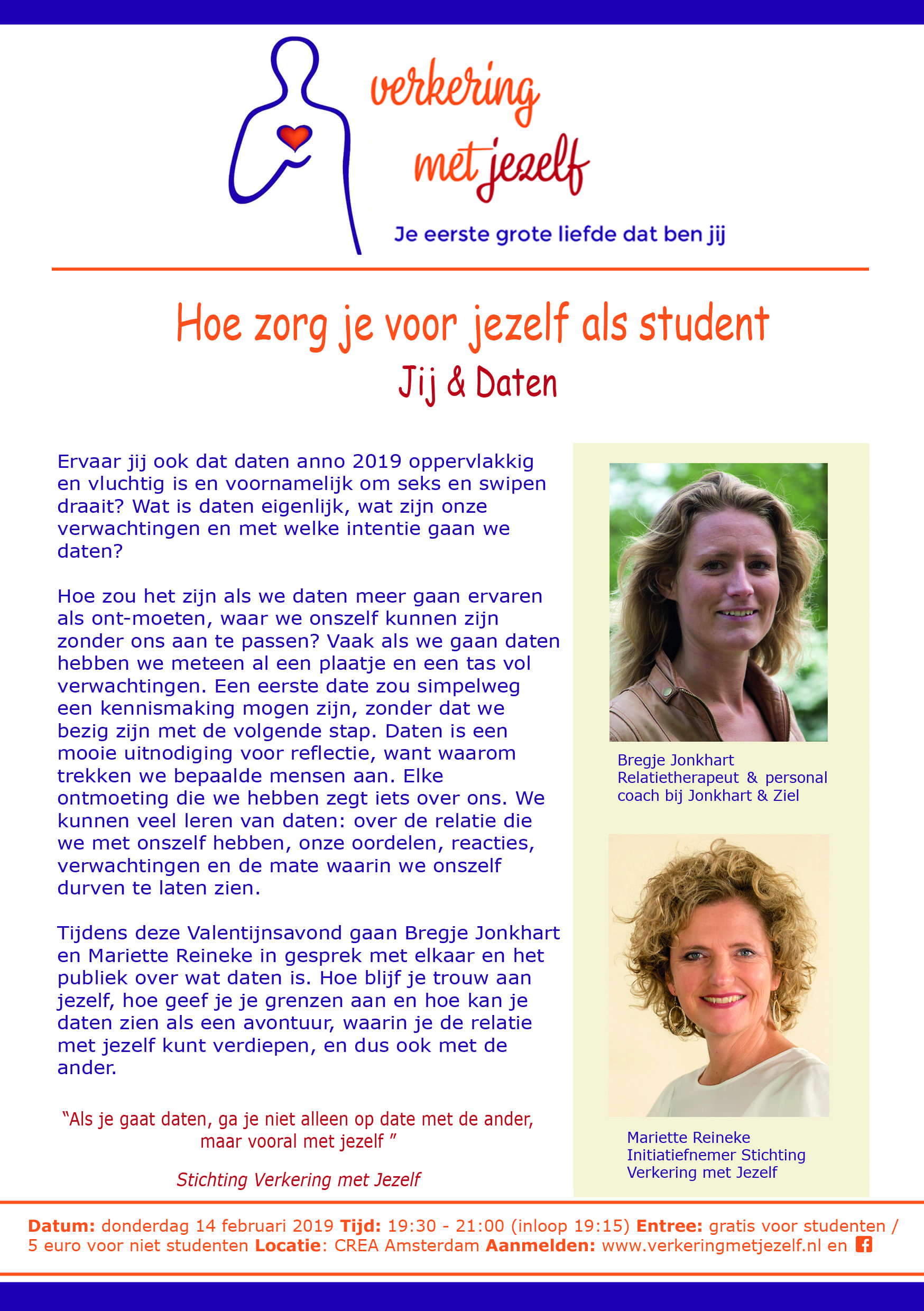 Flyer Jij en Daten Jonkhart