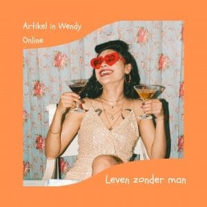 Roze en Wit Modern Koffie Thema Instagram Post wendy online leven zonder man